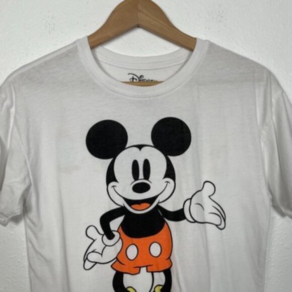 DISNEY Mickey and Friends Adult XS White Cotton T-shirt - Picture 4 of 7